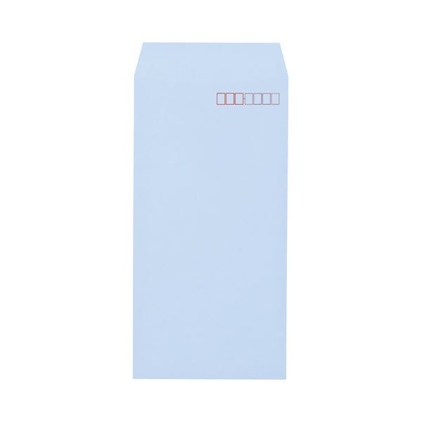 キングコーポレーション ソフトカラー封筒長3 80g／m2 〒枠あり アクア 業務用パック 161310 1箱（1000枚）〔代引不可〕の通販は