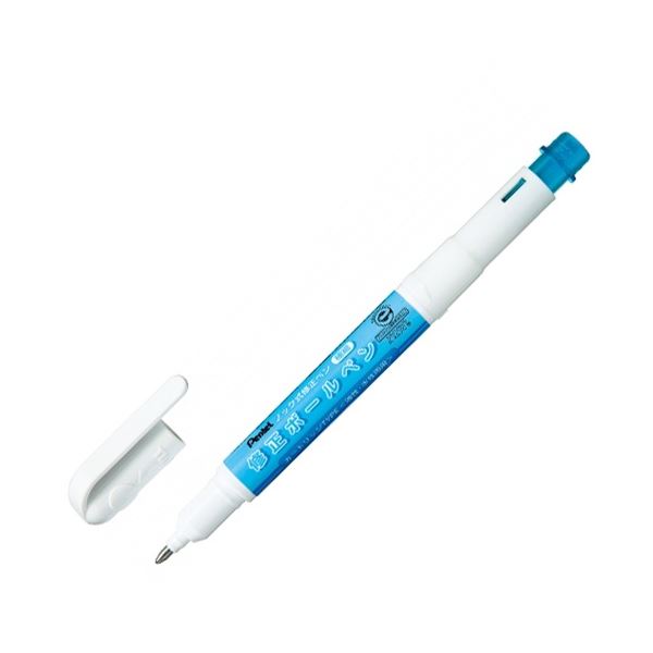 （まとめ） ぺんてる ノック式修正ペン修正ボールペン カートリッジタイプ 極細 油性・水性インキ両用 XZL12-W 1本 〔×30セット〕〔代引不可〕