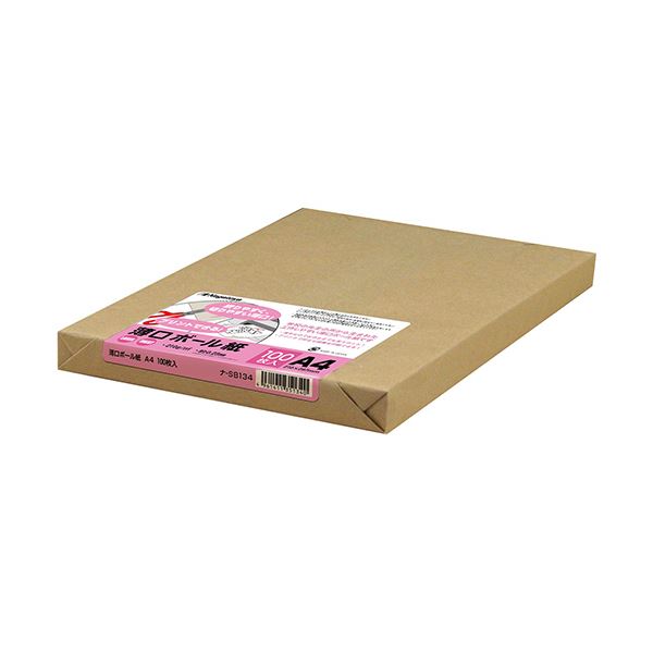 （まとめ） 長門屋商店 薄口ボール紙 A4ナ-SB134 1パック（100枚） 〔×3セット〕〔代引不可〕