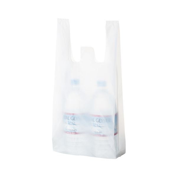 TANOSEE 乳白レジ袋 20号ヨコ210×タテ460×マチ幅130mm 1セット（6000枚：100枚×60パック）〔代引不可〕の通販は