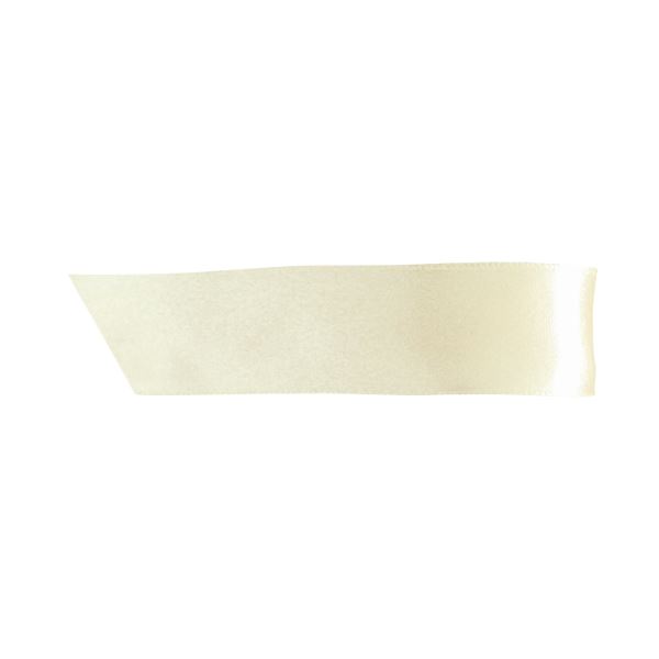 （まとめ） ヘッズ 片面サテンリボン幅19mm×20m アイボリー 1922R 1巻 〔×10セット〕〔代引不可〕の通販は 8,237円