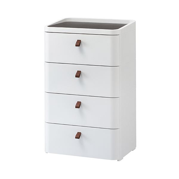 サンカ ロイヤルドロアー 4段RD-544WH／DBR 1個〔代引不可〕の通販は