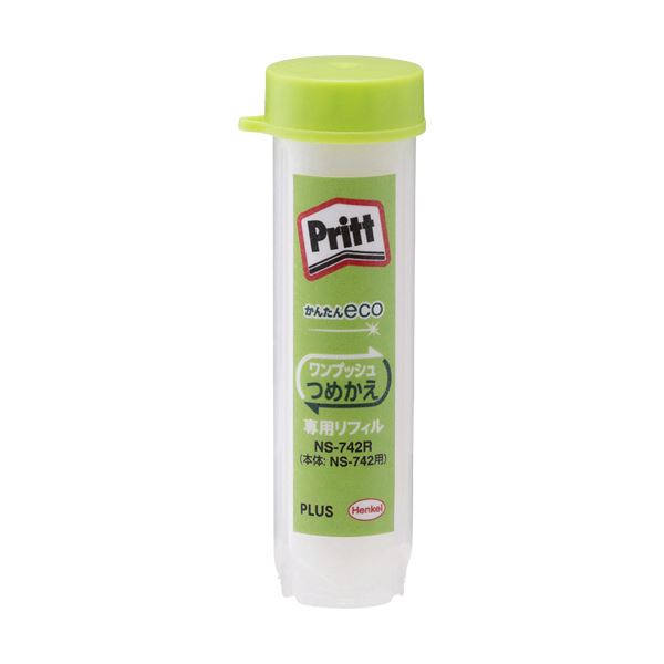 （まとめ） プラス スティックのり プリットつめかえタイプ ミディアム リフィル 約20g NS-742R 1本 〔×30セット〕〔代引不可〕の通販は