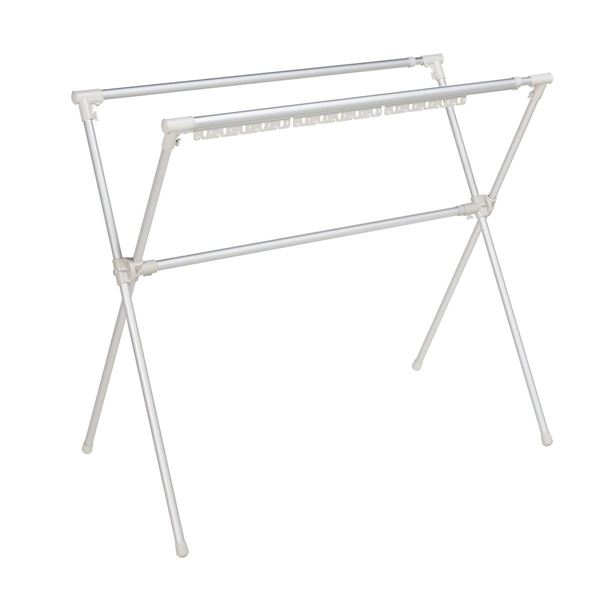 多機能アルミ 布団干し/物干し 〔幅134〜230×奥行76×高さ115cm〕 耐荷重20kg 軽量 サビにくい 『セキスイ』 〔寝具 洗濯物〕〔代引不可〕の通販は