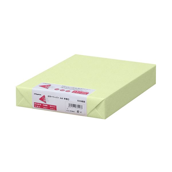 （まとめ）長門屋商店 Color Paper A4中厚口 若草 ナ-3256 1冊(500枚) 〔×3セット〕〔代引不可〕の通販は 11,833円