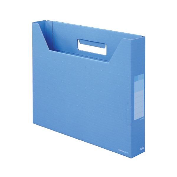 （まとめ）プラス デジャヴカラーズシリーズボックスファイル レギュラー A4ヨコ 背幅100mm ネイビーブルー FL-023BFNB 1冊 〔×20セット〕 まとめ）プラス デジャヴカラーズシリーズボックスファイル スリム A4