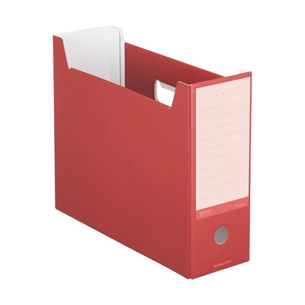 （まとめ）コクヨ ファイルボックス(NEOS)A4ヨコ 背幅102mm カーマインレッド A4-NELF-R 1冊 〔×20セット〕〔代引不可〕の通販は