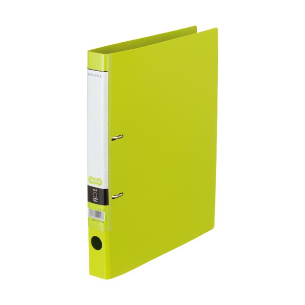 （まとめ）TANOSEE DリングファイルA4タテ 2穴 200枚収容 背幅37mm ライトグリーン 1冊 〔×20セット〕〔代引不可〕の通販は