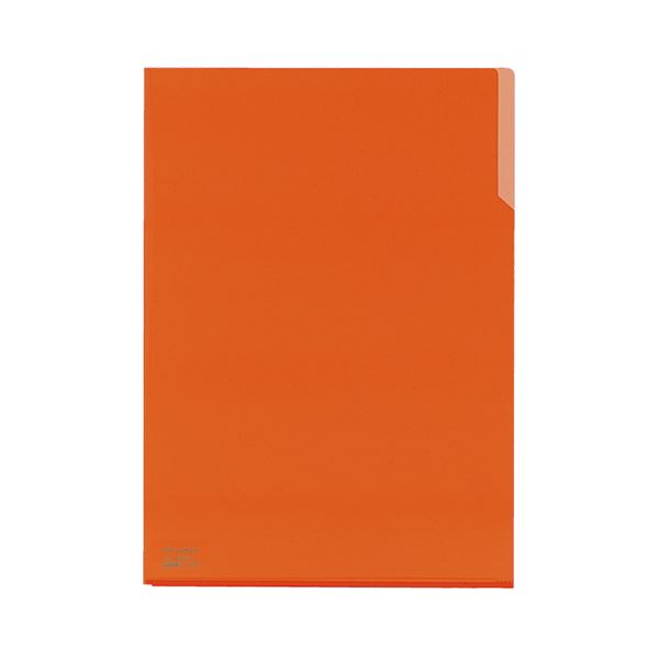 （まとめ）コクヨ クリヤーホルダー10(テン)A4 橙 フ-T750-3 1セット(5枚) 〔×10セット〕〔代引不可〕の通販は