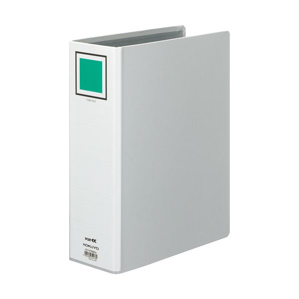 （まとめ）コクヨ K2両開きチューブファイルA4タテ 80mmとじ シルバー K2フ-ETB680C 1冊 〔×10セット〕〔代引不可〕