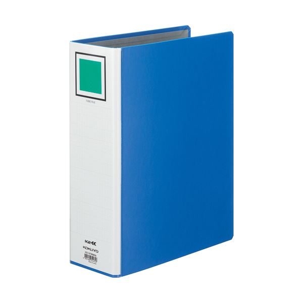 （まとめ）コクヨ K2両開きチューブファイルA4タテ 80mmとじ 青 K2フ-ETB680B 1冊 〔×10セット〕〔代引不可〕
