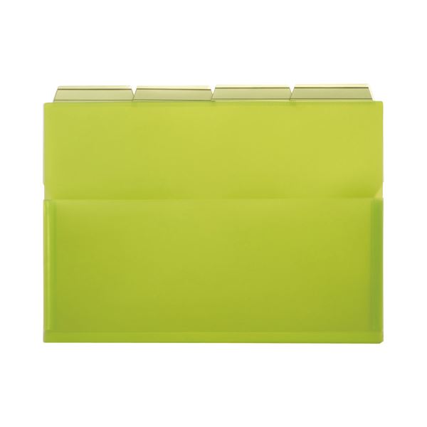 （まとめ）ライオン事務器PPポケットホルダー(エール) A4 グリーン マチ付 PH-42A-G 1パック(4冊) 〔×10セット〕〔代引不可〕の通販は