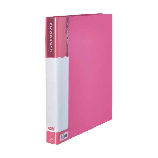 （まとめ）TANOSEEPPクリヤーファイル(差替式) A4タテ 30穴 25ポケット ピンク 1冊 〔×5セット〕〔代引不可〕の通販は 7,829円