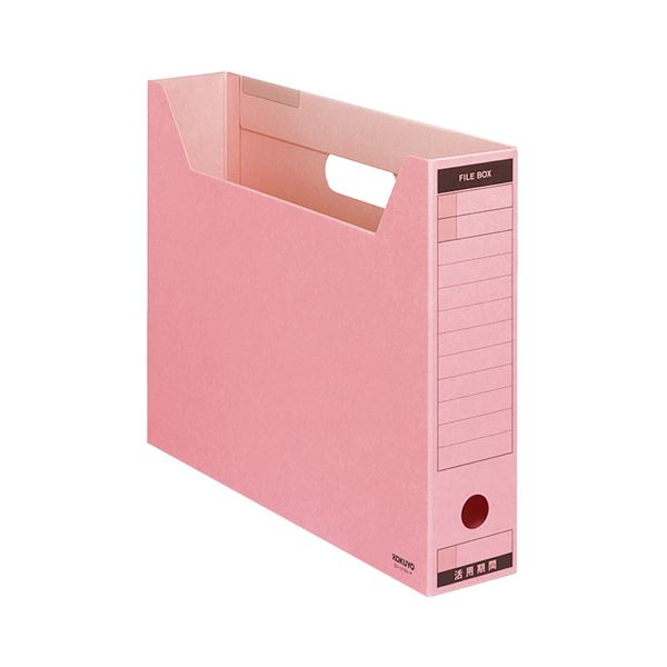 （まとめ）コクヨファイルボックス-FS(Bタイプ) B4ヨコ 背幅75mm ピンク B4-SFBN-P 1セット(5冊) 〔×3セット〕〔代引不可〕の通販は 9,972円