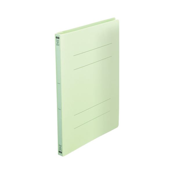 （まとめ）TANOSEEフラットファイル(再生PP) A4タテ 150枚収容 背幅18mm グリーン1セット(25冊:5冊×5パック) 〔×3セット〕〔代引不可〕の通販は 13,220円