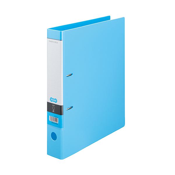 （まとめ）TANOSEE DリングファイルA4タテ 2穴 350枚収容 背幅53mm ライトブルー 1セット(10冊) 〔×2セット〕〔代引不可〕の通販は