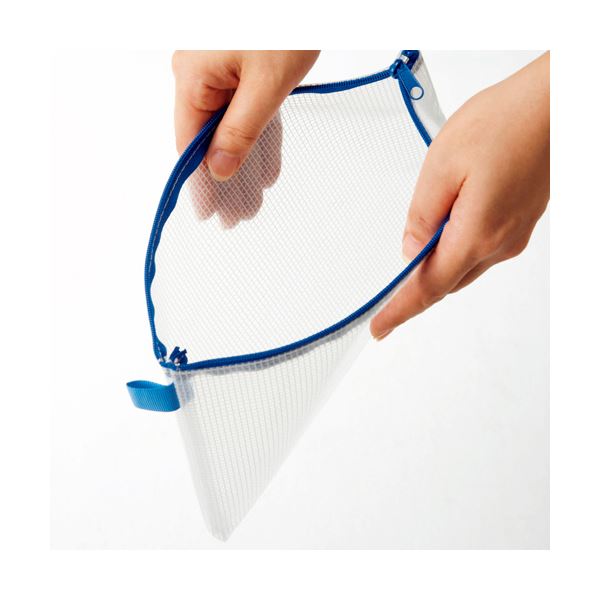 TANOSEE メッシュケース A5タテ190×ヨコ250mm 白 1セット(20枚)〔代引不可〕の通販は