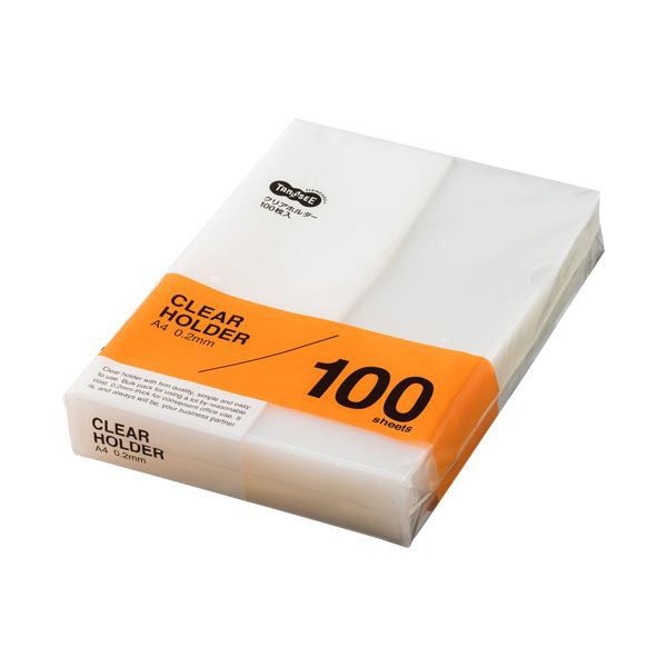 正規取扱店】 ＴＡＮＯＳＥＥ クリヤーポケット スーパーエコノミー Ａ４タテ ２ ３０穴 １パック １００枚