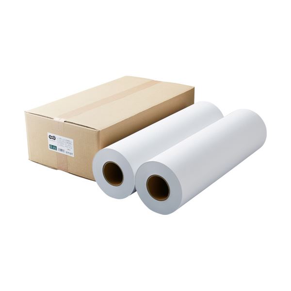 TANOSEEPPC・LEDプロッタ用普通紙 A1ロール 594mm×200m 3インチ紙管 素巻き 1箱(2本)〔代引不可〕の通販は 14,140円