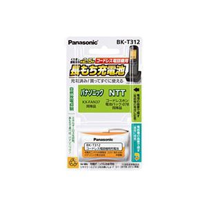 （まとめ）パナソニック コードレス電話機用充電池BK-T312 1個〔×3セット〕〔代引不可〕