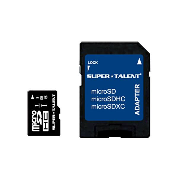 （まとめ）スーパータレント UHS-ICLASS10対応 microSDHCカード 8GB ST08MSU1P 1枚〔×5セット〕〔代引不可〕
