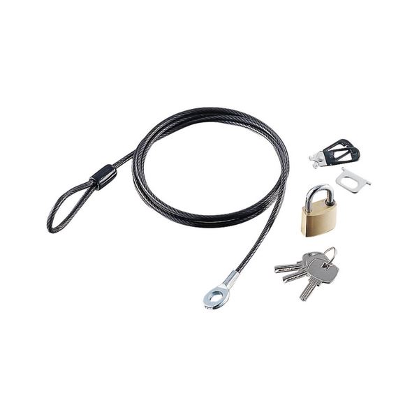 （まとめ）エレコムディンプルキー採用PC＆マウスセキュリティロック ESL-23D 1パック〔×2セット〕〔代引不可〕の通販は