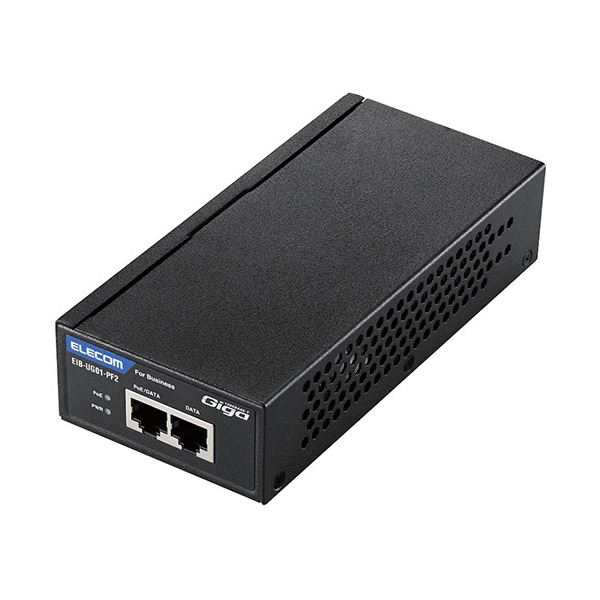 エレコム IEEE802.3af対応PoEインジェクター EIB-UG01-PF2 1台〔代引不可〕の通販は