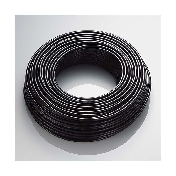 エレコム 屋外用LANケーブル(Cat5E) ブラック 100m(ケーブルのみ) LD-VAPFR/BK100 1本〔代引不可〕の通販は
