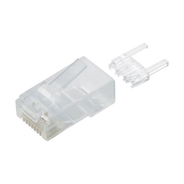 （まとめ）エレコム ツメの折れないLANコネクタカテゴリー6 LD-6RJ45T10/T 1パック(10個)〔×3セット〕〔代引不可〕