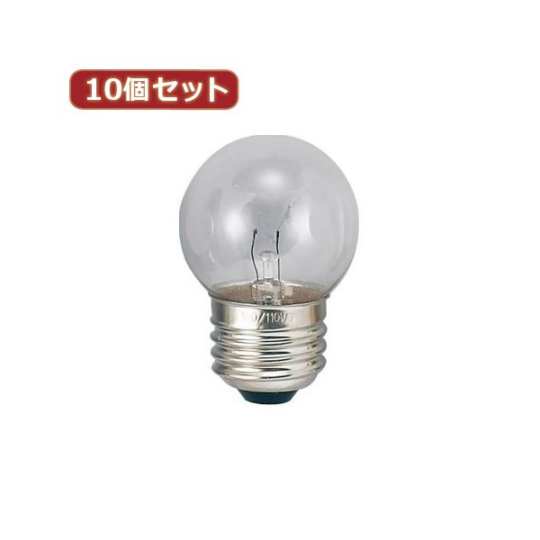 （まとめ）YAZAWA 10個セット ベビーボール球5WクリアE26 G402605CX10〔×2セット〕〔代引不可〕 5,551円