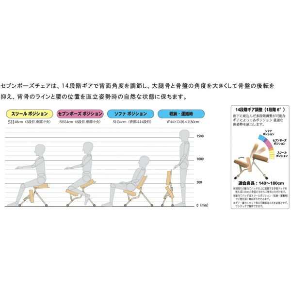 学習椅子/ワークチェア 〔ブラック×ブラック〕 幅440mm 日本製