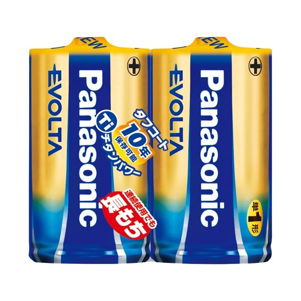 （まとめ） Panasonic 単1エボルタ 2個LR20EJ／2SE〔×10セット〕〔代引不可〕の通販は