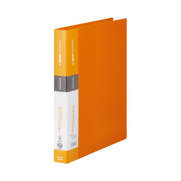 （まとめ） キングジム シンプリーズクリアーファイル 138SPWオレ〔×10セット〕〔代引不可〕の通販は