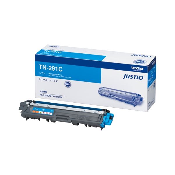 （まとめ） ブラザー トナーカートリッジTN-291C シアン〔×3セット〕〔代引不可〕