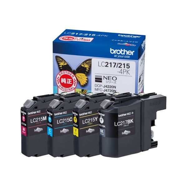 ブラザー インクカートリッジLC217／215-4PK〔代引不可〕の通販は 14,581円