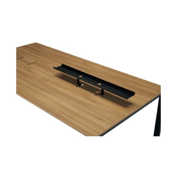 プラス 増連型テーブル用トップラック MR-R12 BK〔代引不可〕の通販は