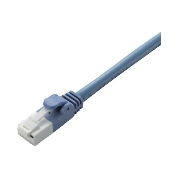 (まとめ）エレコム ツメ折れ防止LANケーブル1m LD-CTT／BU1／RS〔×10セット〕〔代引不可〕