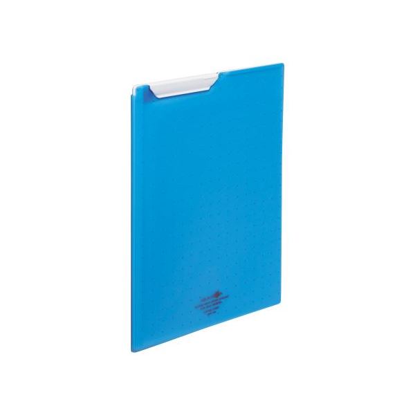 (まとめ）LIHITLAB クリップファイルA4 青 F-5067-8〔×10セット〕〔代引不可〕 13,360円