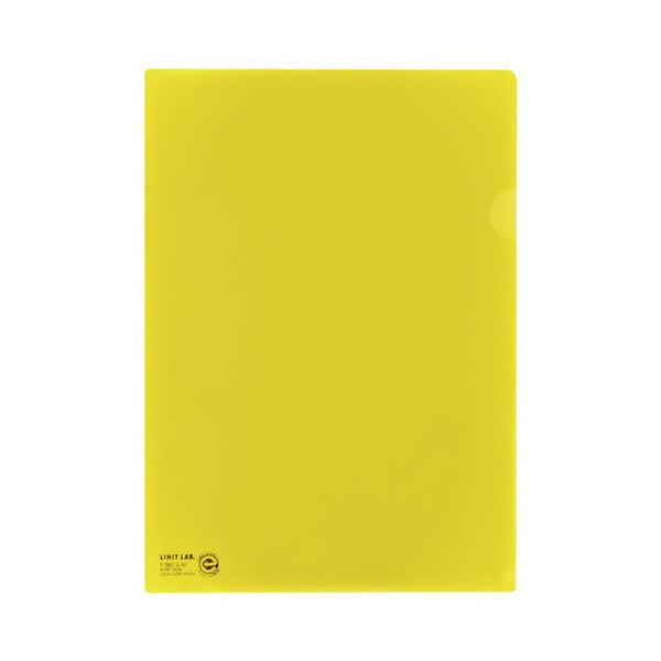 (まとめ）LIHITLAB クリヤーホルダー F-78EC-5 A4 黄 5枚〔×10セット〕〔代引不可〕の通販は 7,640円