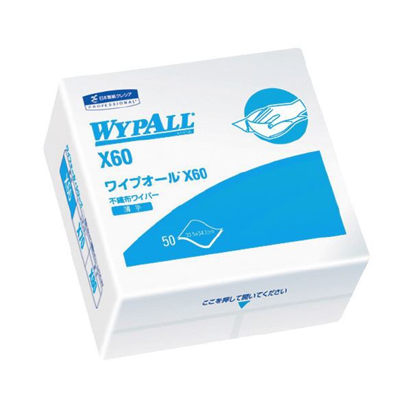 （まとめ）日本製紙クレシア ワイプオール X60 4ツ折り 60560〔×30セット〕〔代引不可〕