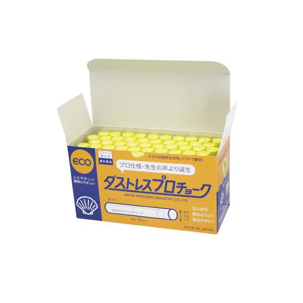 （まとめ）日本理化学工業 プロチョーク DCP-50-Y 黄 50本〔×30セット〕〔代引不可〕