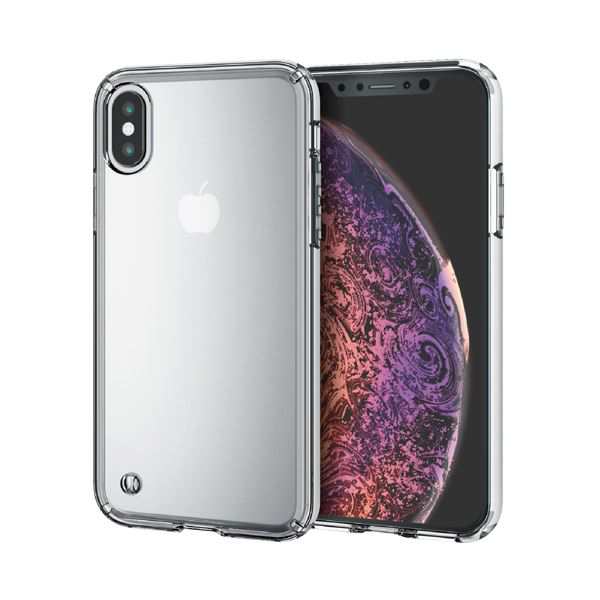 （まとめ）エレコム iPhone XS/ハイブリッドケース/クリア PM-A18BHVCCR〔×5セット〕〔代引不可〕