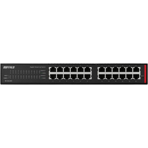 バッファロー 法人向け Giga対応 Layer2 スマートLiteスイッチ 24ポート BS-GSL2024〔代引不可〕の通販は