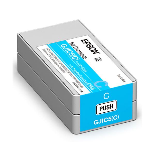 （まとめ）〔純正品〕EPSON GJIC5C インクカートリッジ シアン〔×5セット〕〔代引不可〕の通販は 13,250円