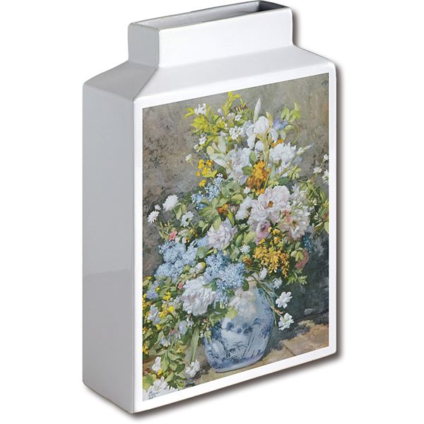 ミュージアムアート フラワーベース MV-05004 Lサイズ・タテ ルノワール 「大きなかびんの花」〔代引不可〕の通販は 7,539円