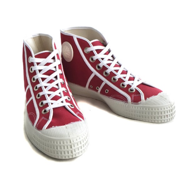 チェコ軍放出キャンパススニーカーハイカット未使用デットストック レッド 43（27.0cm）〔代引不可〕の通販は 8,636円