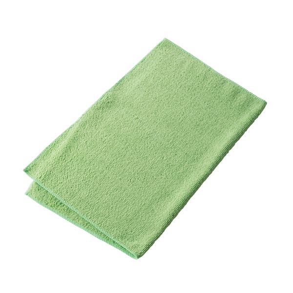 (まとめ) マイクロファイバークロス/掃除用品 〔エコノミー(10枚入) グリーン〕 約300×400mm 〔×3セット〕〔代引不可〕の通販は 8,184円