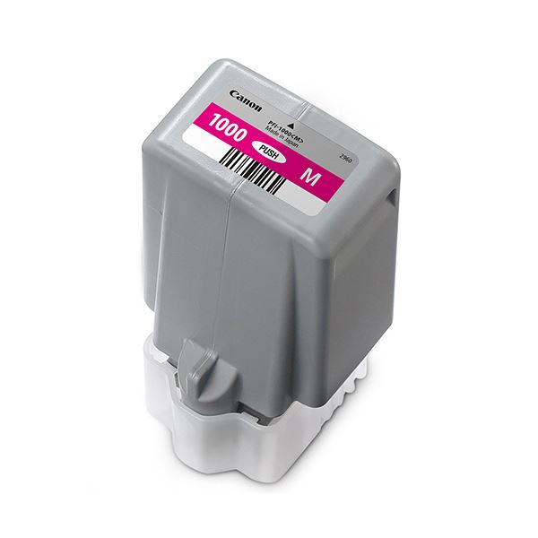 (まとめ）キヤノン インクタンクPFI-1000M マゼンタ 80ml 0548C004 1個〔×3セット〕〔代引不可〕