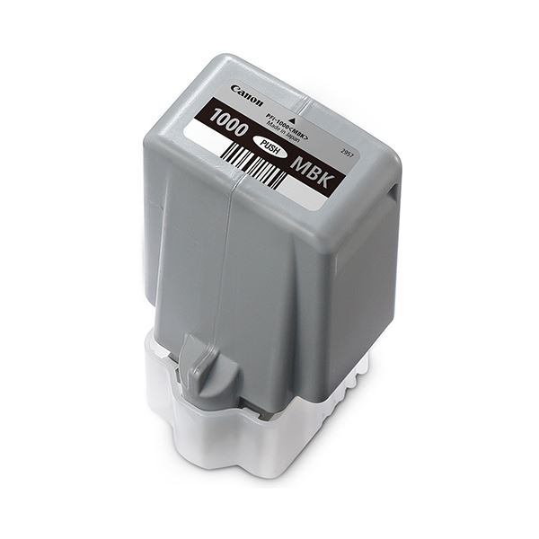 (まとめ）キヤノン インクタンクPFI-1000MBK マットブラック 80ml 0545C004 1個〔×3セット〕〔代引不可〕