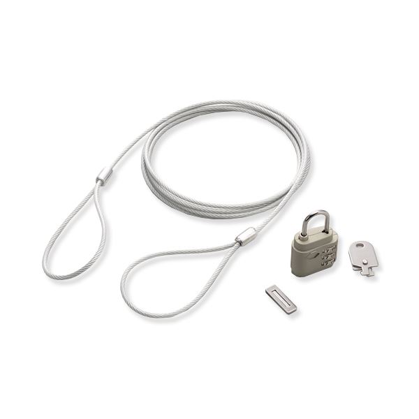 (まとめ）ライオン事務器パソコン用持出し防止ロック MB-02NPT 1パック〔×3セット〕〔代引不可〕
